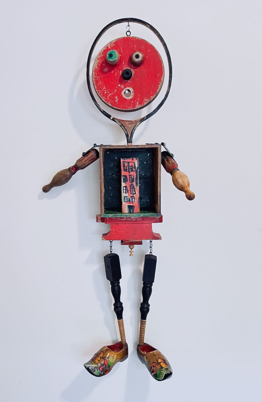 roller skates, shoes, assemblage